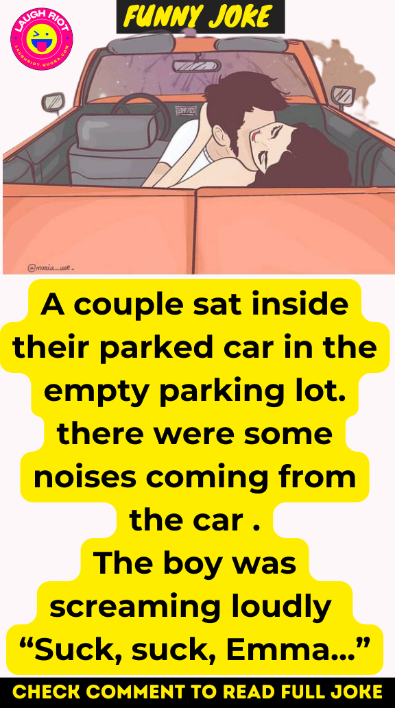 Couple in parking lot